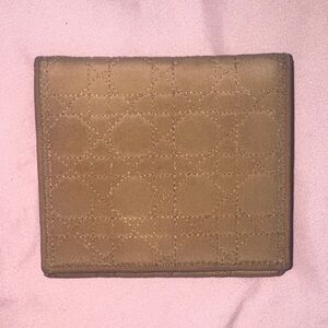 Dior Tan Quilted Wallet